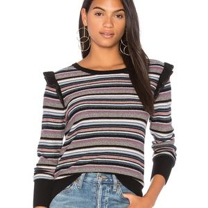 Joie Cais C Sweater Wool Cashmere Striped Size XS